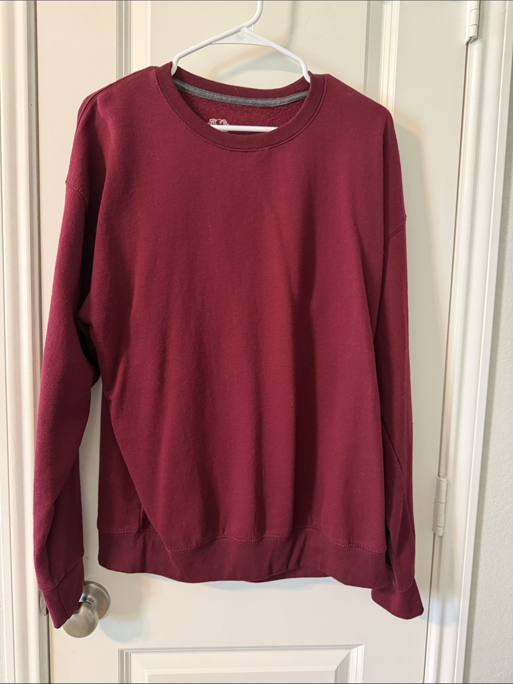 Fruit of the Loom Men's Crewneck Sweater - Burgundy